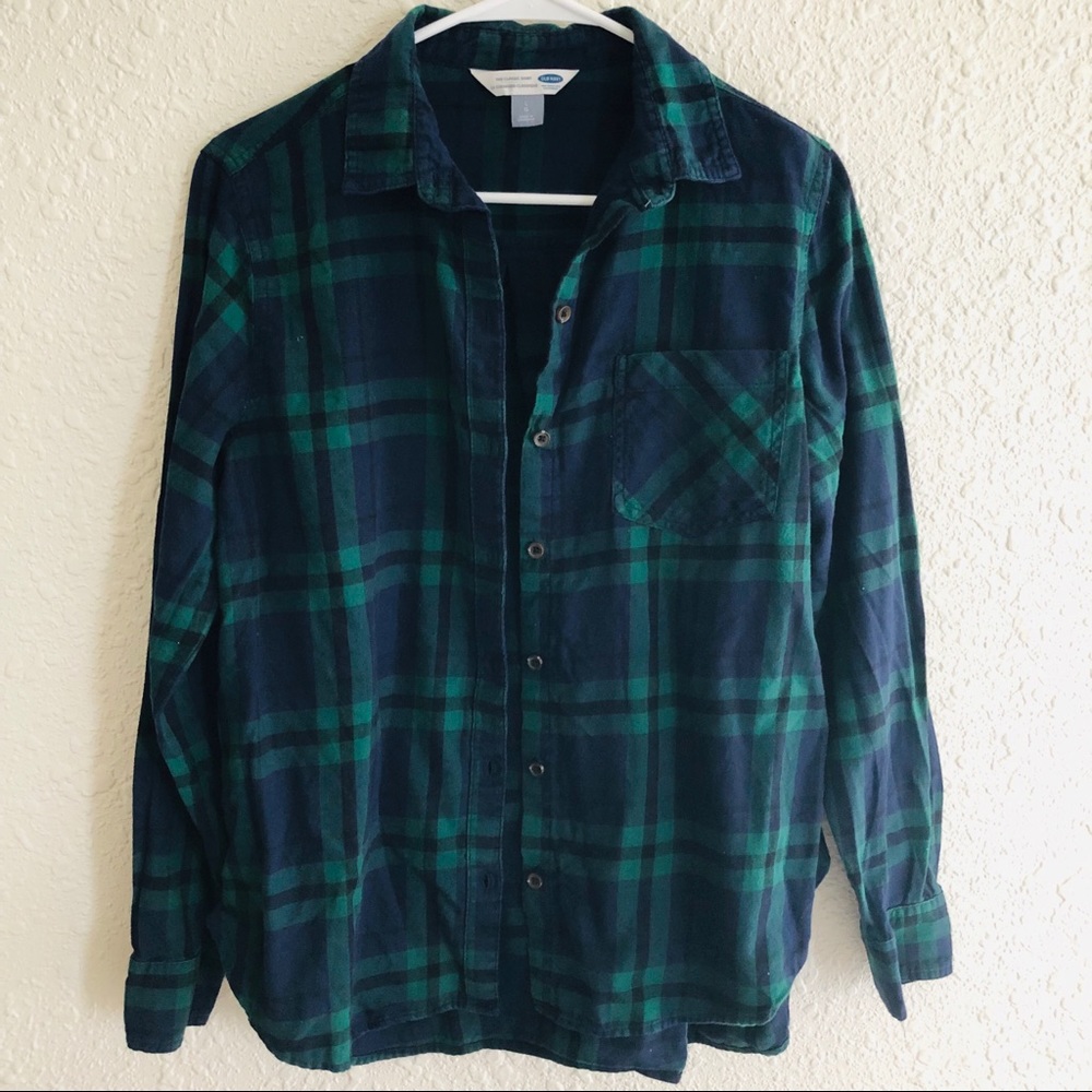 Old Navy Plaid Flannel Shirt NWOT